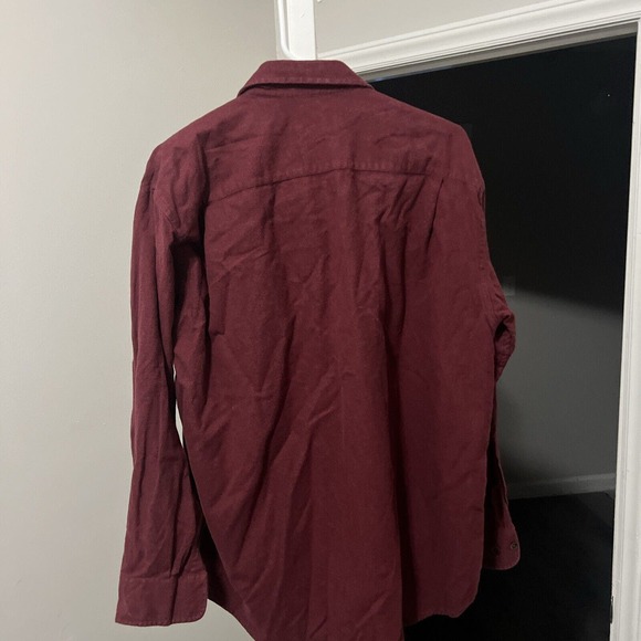 Orvis Button Down Shirt Men's Large Red Check Long Sleeve Luxury Flannel Nice - Picture 3 of 5